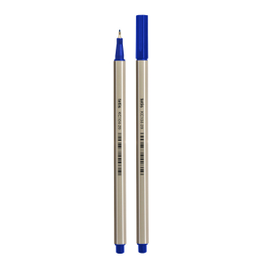 <p>Cienkopis heksagonalny, grubość linii pisania 0,4 - 0,5 mm, niebieski, fibrowa końcówka.</p>