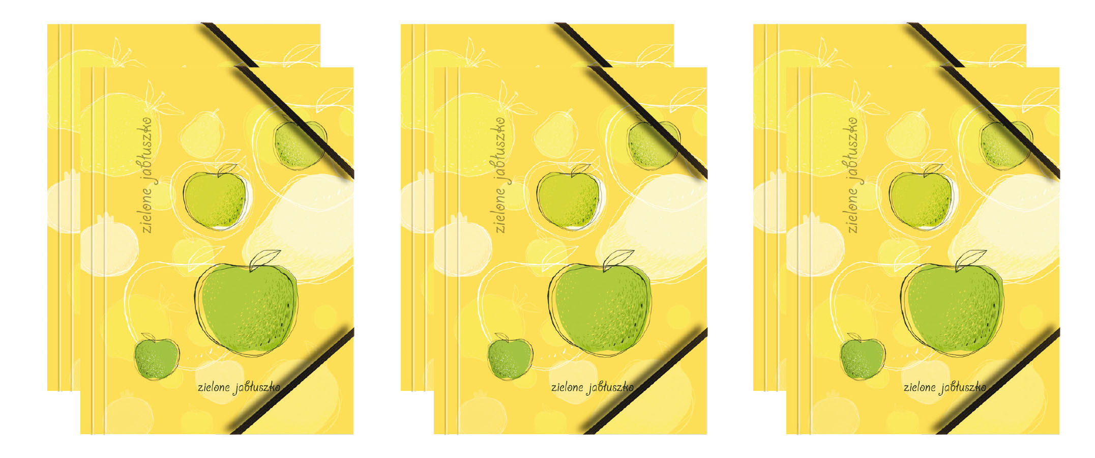 Teczka kartonowa z grafiką i gumką BT601-A3