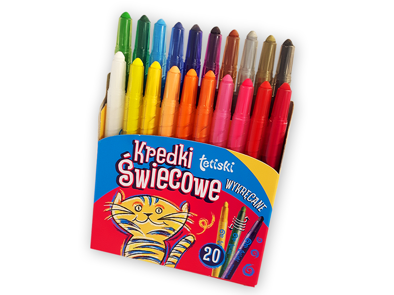 Tetiski. Kredki świecowe KT010-AE