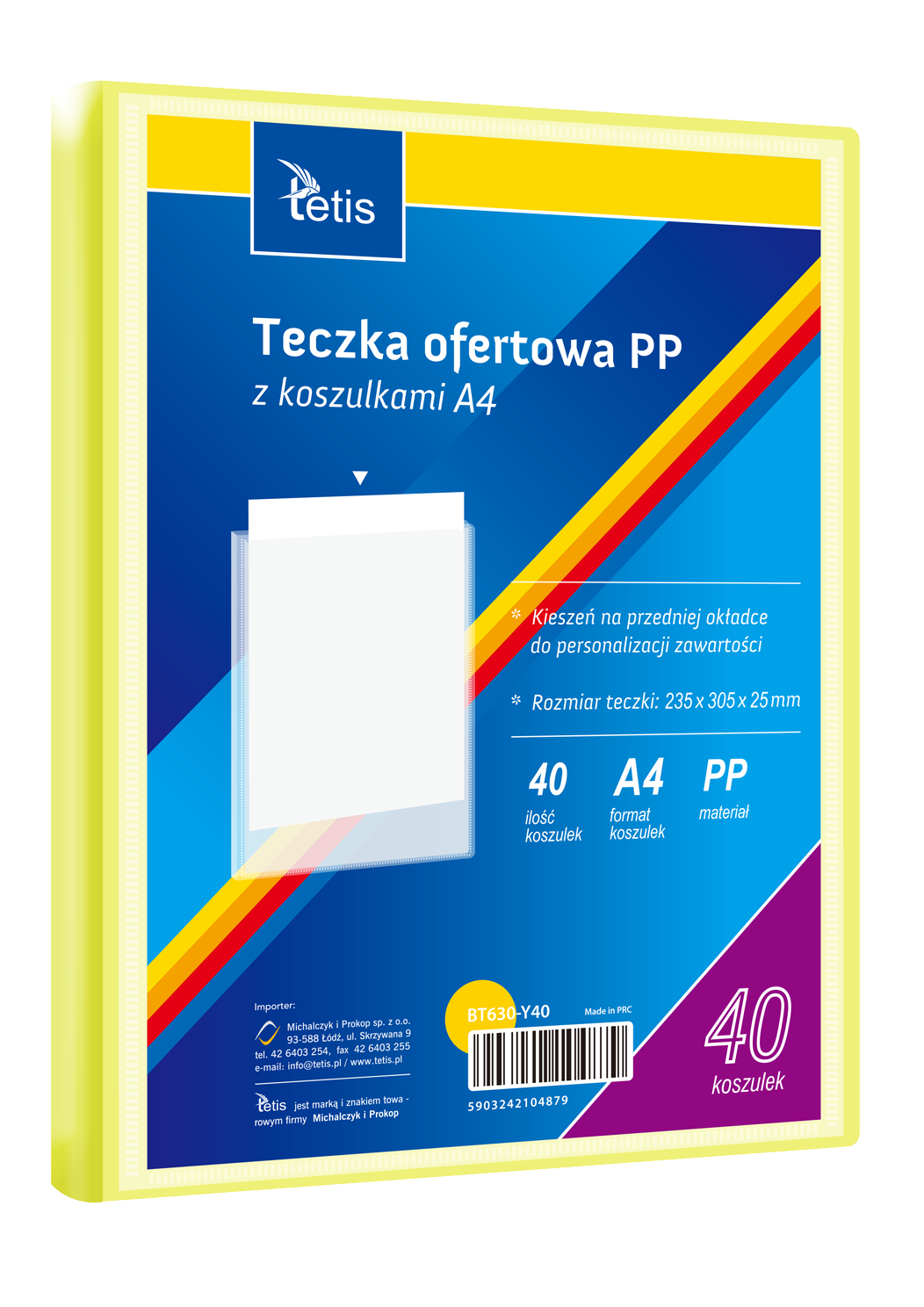 Teczka ofertowa A4 BT630-Y40