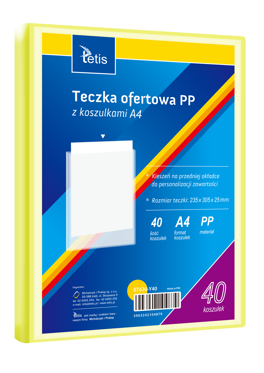 Teczka ofertowa A4 BT630-Y40